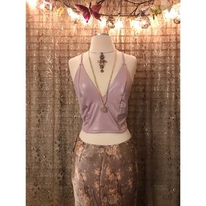 FP Lilac Shimmer Crop Top
